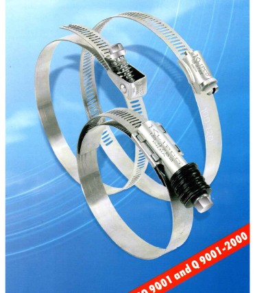 Klipco stainless steel worm drive hose clamps