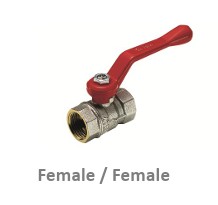 Tiemme ball valve, female/female